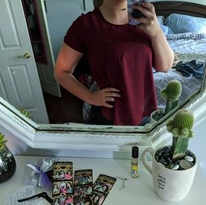 Rewind maroon top